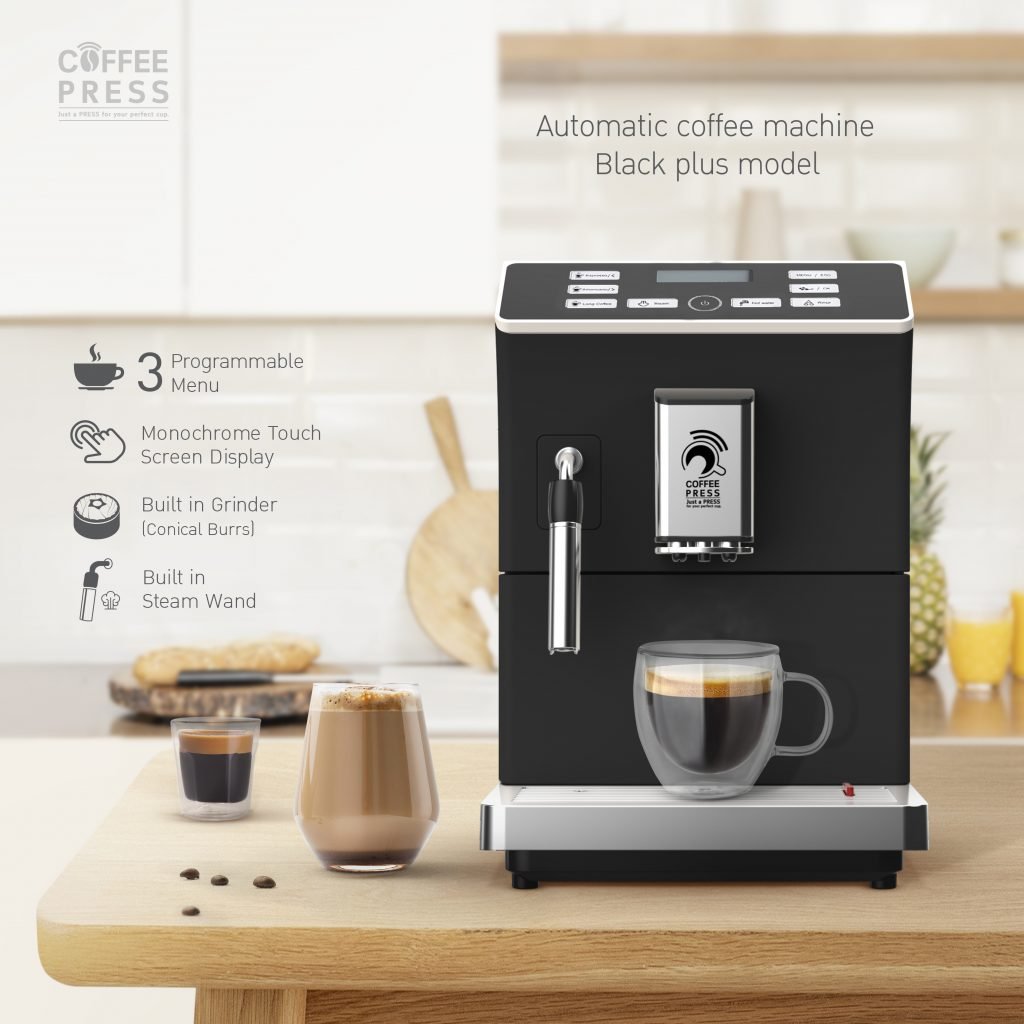 เครื่องชงกาแฟ Coffee Press รุ่น Black Plus สีดำ