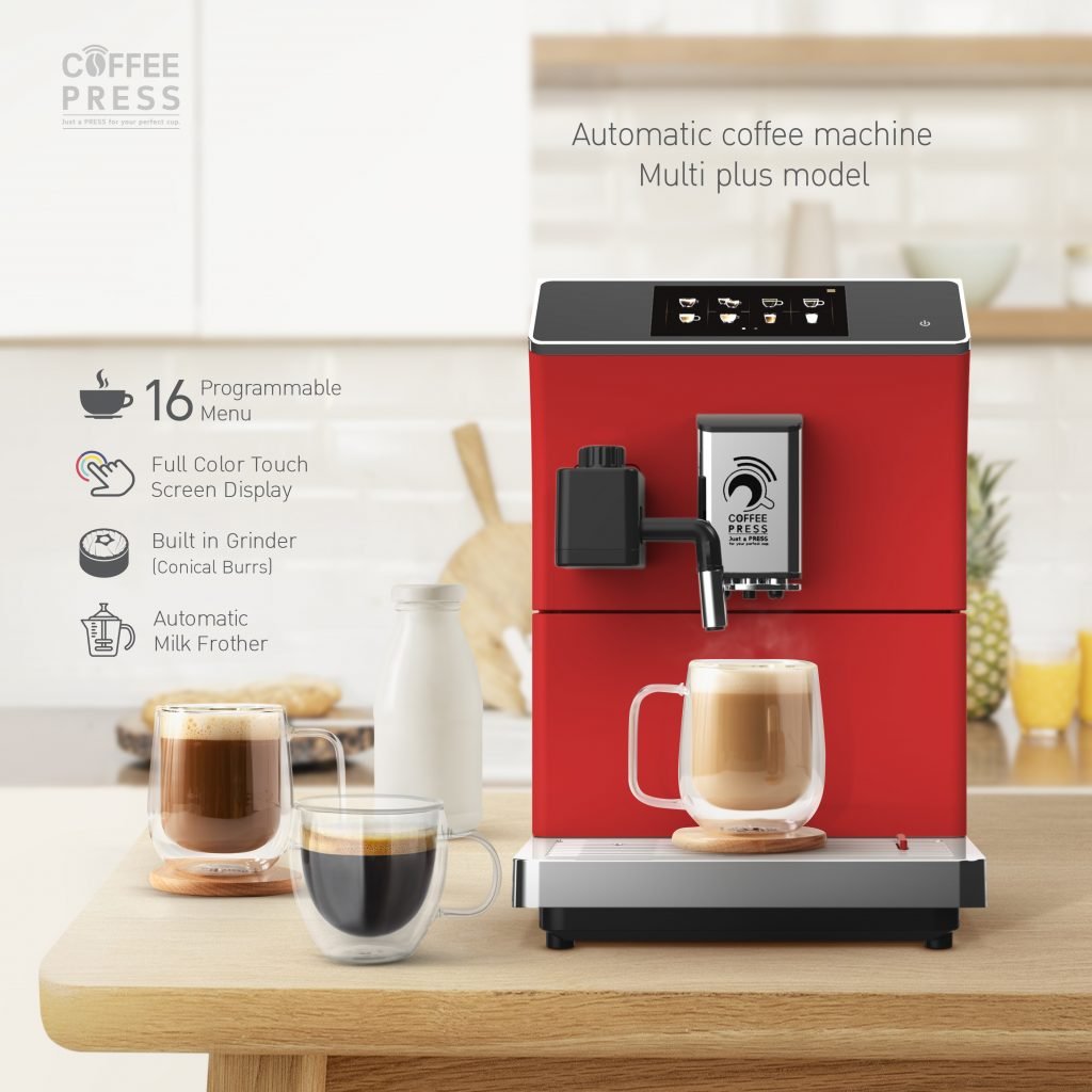 เครื่องชงกาแฟ Coffee Press รุ่น Multi Plus สีแดง