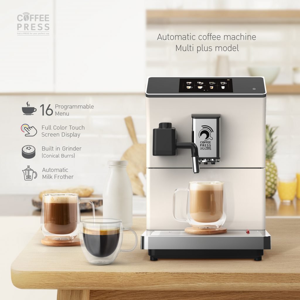 เครื่องชงกาแฟ Coffee Press รุ่น Multi Plus สีขาว