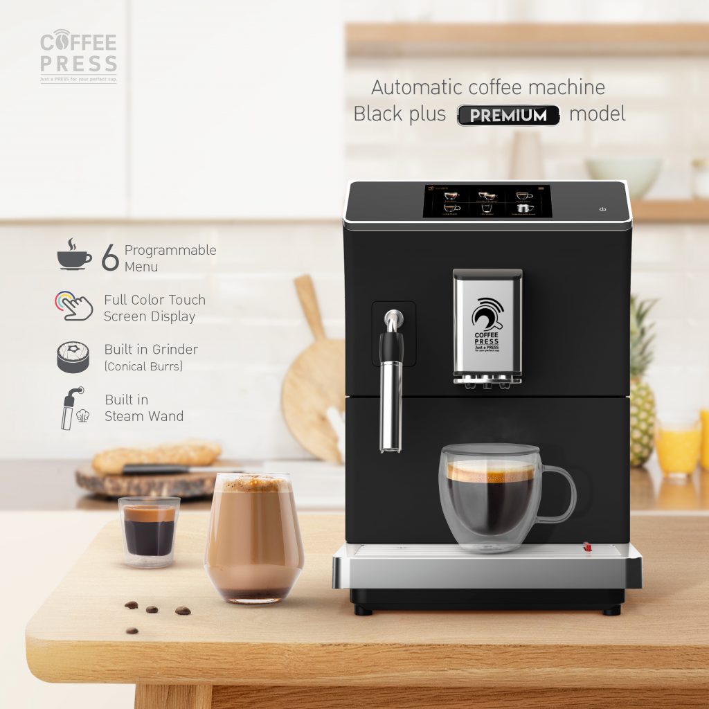 เครื่องชงกาแฟ Coffee Press รุ่น Black Plus Model สีดำ