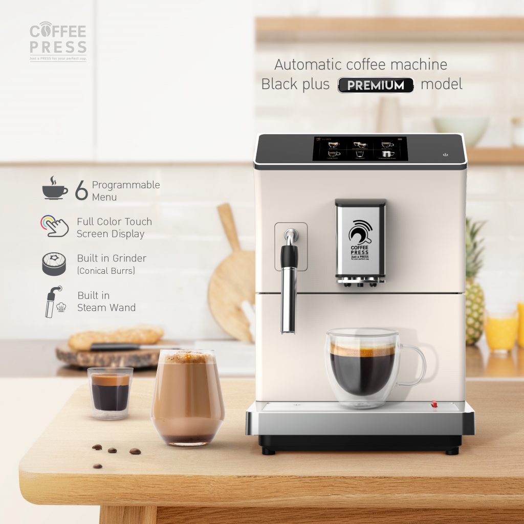 เครื่องชงกาแฟ Coffee Press รุ่น Black Plus Model สีขาว