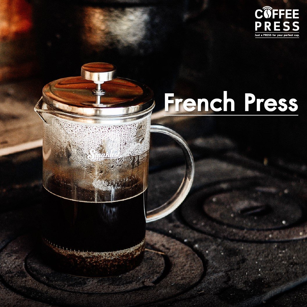 ชงกาแฟคั่วเข้ม French Press